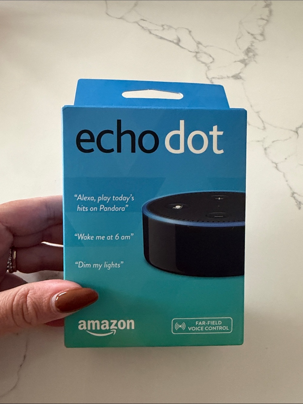 Amazon Echo Dot - Teal & Black Packaging